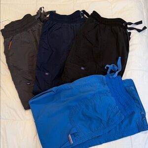 BUNDLE!!!! Koi Stretch Alma Cargo Scrub Pants - Grey, Black,Navy, and Royal Blue